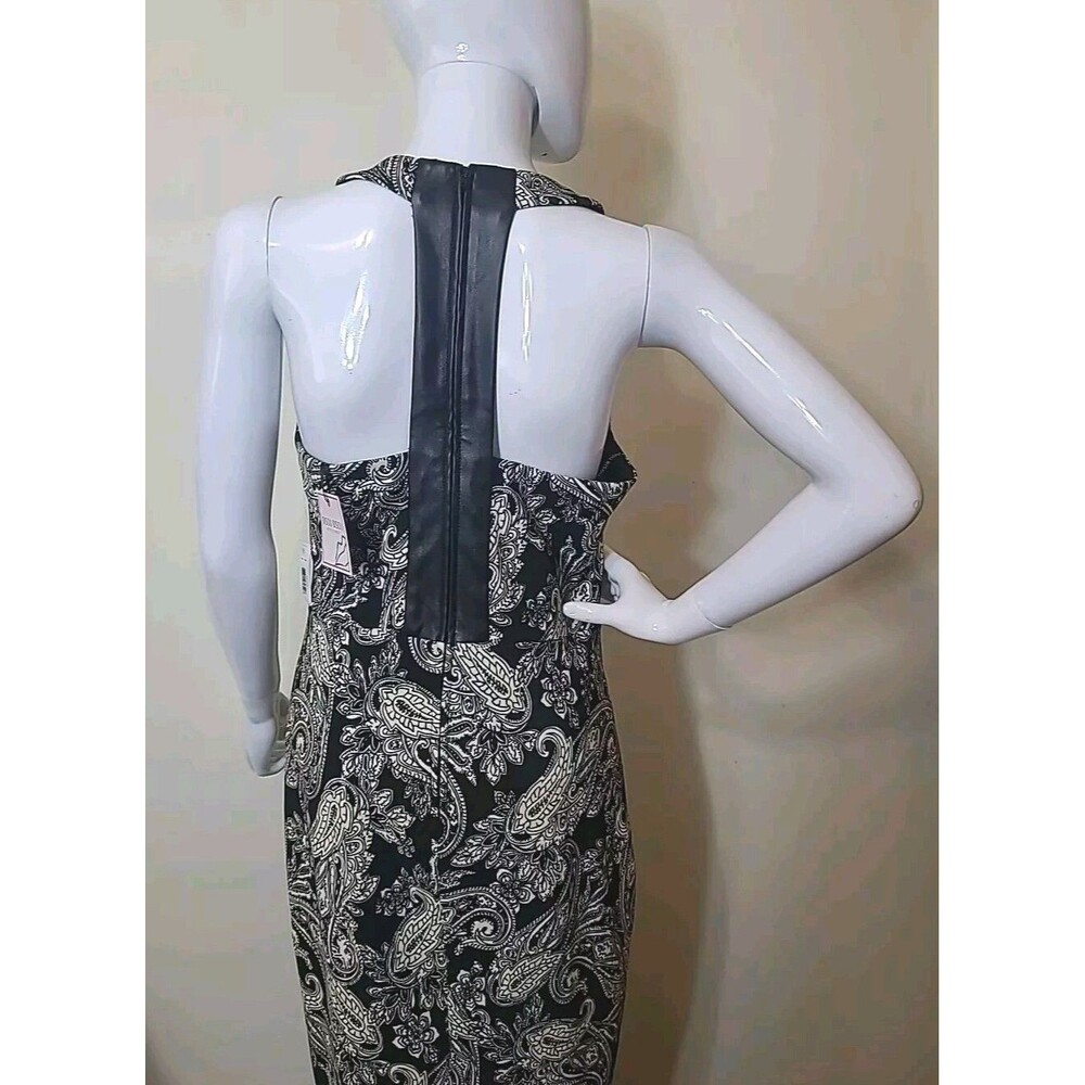 Bisou Bisou By Michele Bohbot Womens Size Small Black White Faux Leather Back - Picture 4 of 10